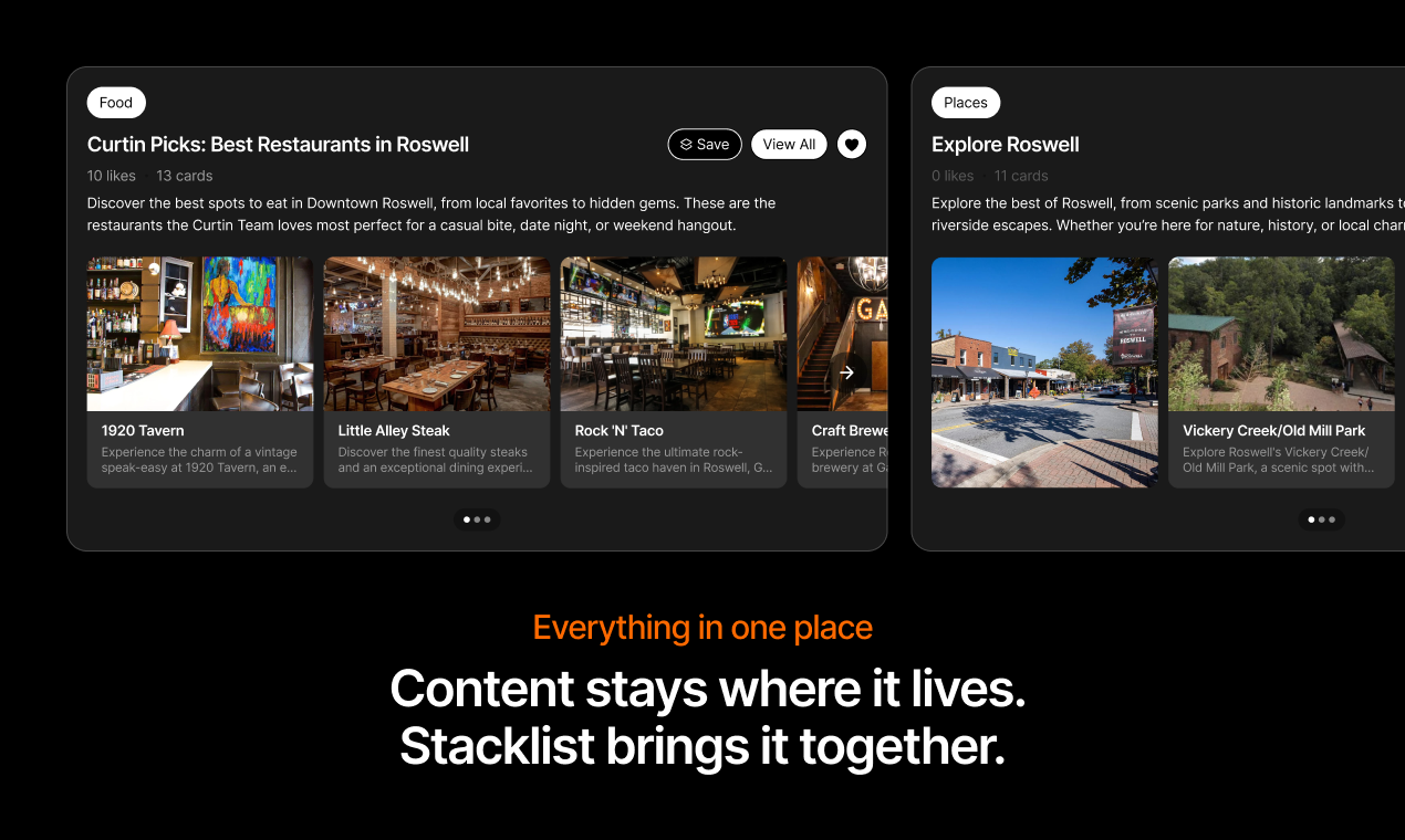Stacklist screenshot